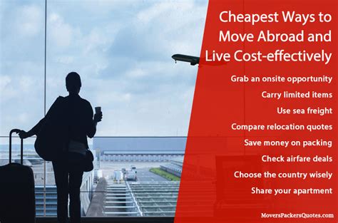 cheapest way to move abroad.